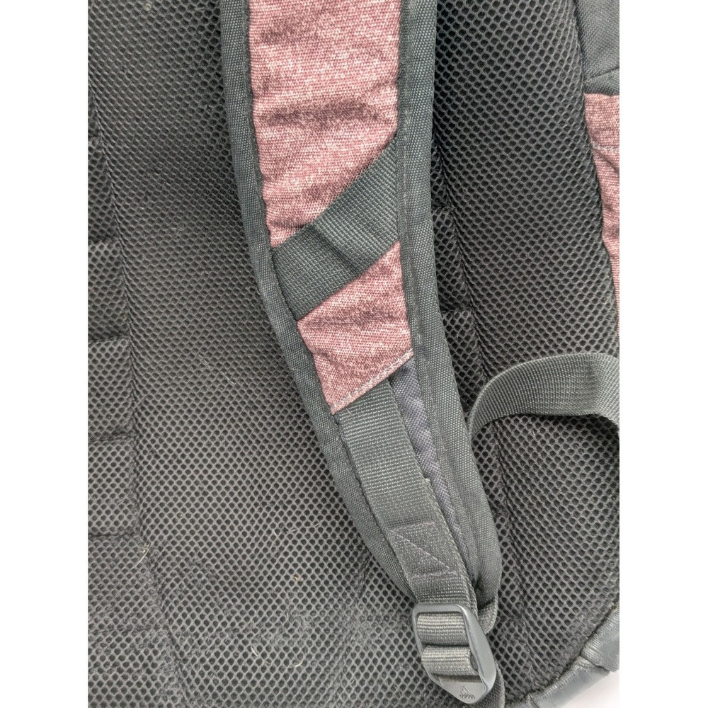 adidas Backpack Heather Burgundy Black Laptop School Travel Book Bag 20x12x8 - Picture 8 of 15